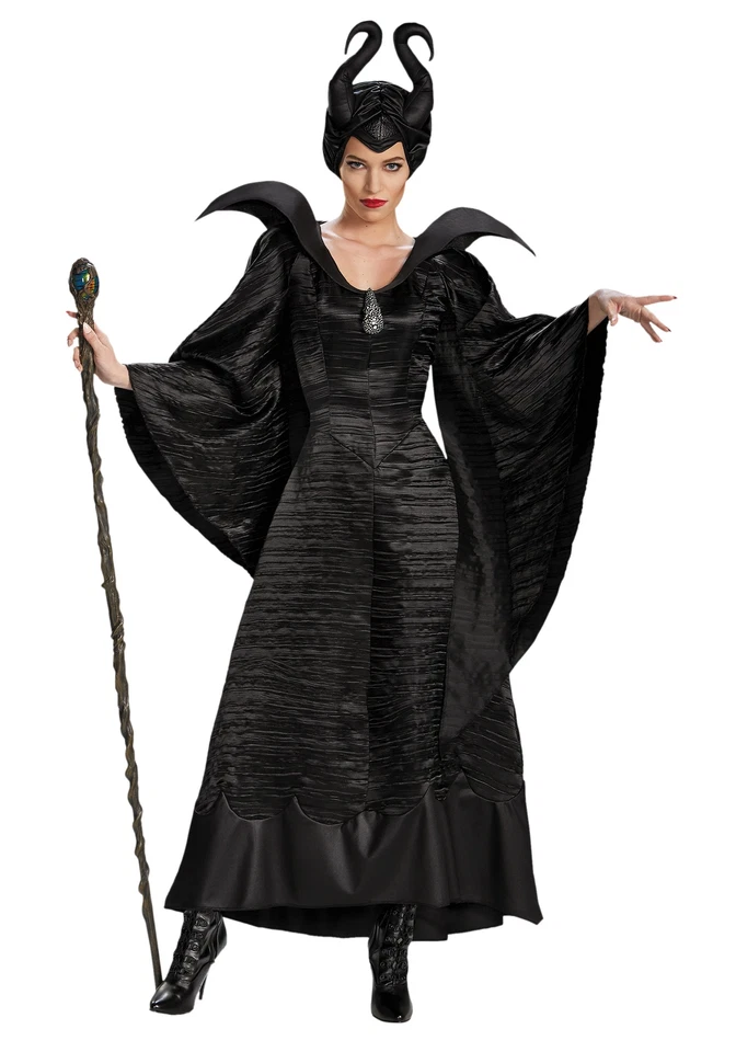 Disney Maleficent Christening Black Gown Adult Deluxe Movie Costume 71825 Juniors M