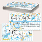 Diaper Raffle Tickets - It's A Boy - Set of 50 Double-Sided Raffle Cards - Blank