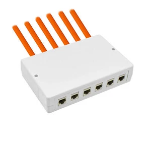 Keystone Panel Verteiler Aufputz Wandmontage Desktop bis zu 12 Module RJ45 weiß - Photo 1/14