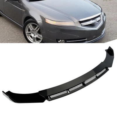 For Acura TL Front Bumper Lip Spoiler Splitter Body Kit Gloss Black 1992-2010 - Image 1 of 4