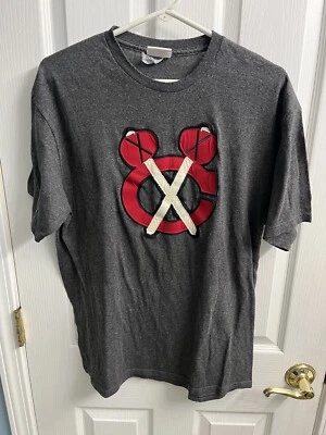 Parche cosido vintage de los Chicago Blackhawks talla L NHL logotipo etiqueta de papel retro majestuoso Foto 1 de 4