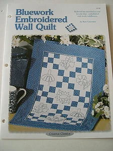 Bluework bestickt Wand Quilt Muster Kreativ Scrap Quilten  - Bild 1 von 2