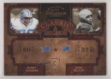 2004 Donruss Classics Classic Combos /750 Barry Sanders Doak Walker #CC-34 HOF