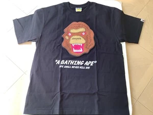 Authentic ape bape embroidery style souvenir logo tee t shirt black XL new men’s - Picture 1 of 7