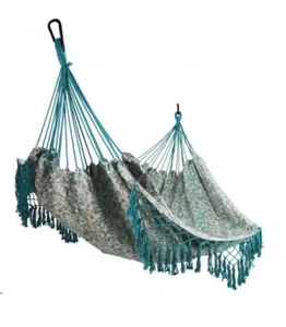 Equip Woven Jacquard Macrame Hammock - New In Box - Never Opened 81 In X 59 In - Picture 1 of 7
