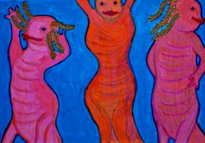 Colour Pencils / Pen Drawing Titled Women's Curves 105 x 148mm B Ulikowska 2024 - Picture 1 of 10