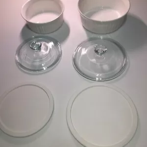 Corningware Set Of 2 Casserole Baking Dishes 2.5 qt And 1.5 qt Oven Safe Bowls - Picture 1 of 4