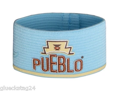 PUEBLO Pouchband NEU Blau Verschluss Gummi Tabakbeutel Drehertasche Tabaktasche - Bild 1 von 2
