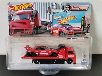 HOT WHEELS TEAM TRANSPORT NISSAN SKYLINE LB-ER34 SUPER SILHOUETTE - Immagine 1 di 4