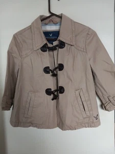 American Eagle Women’s Cotton Size M Beige Jacket - Picture 1 of 3
