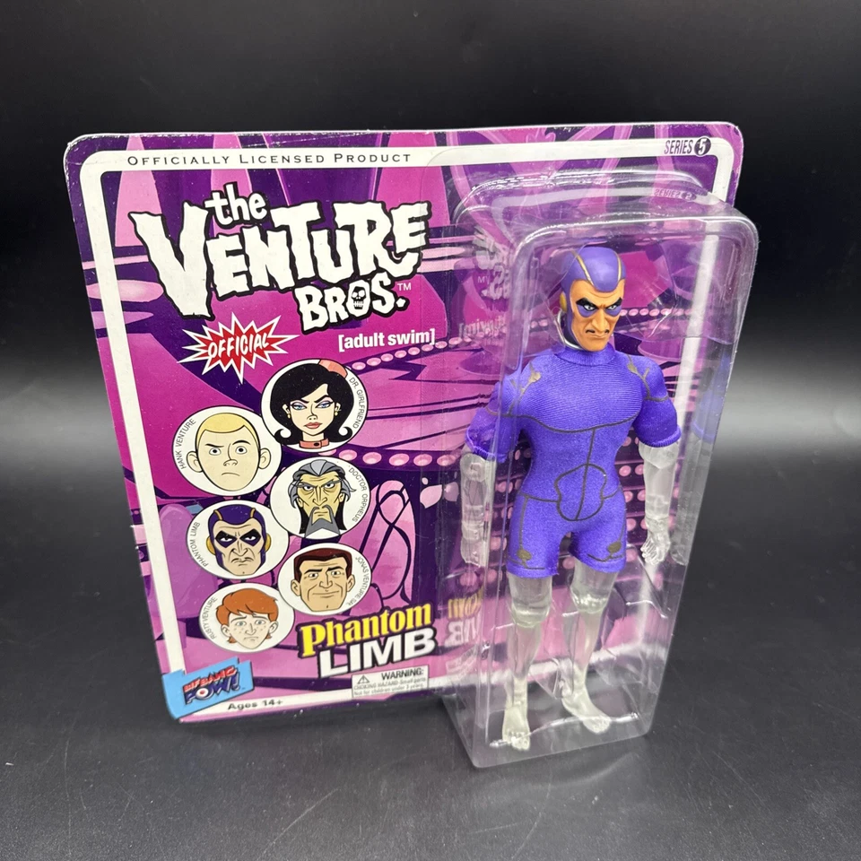 Venture Brothers Bif Bang POW Phantom Limb 8" Retro Style Action Figure 2011