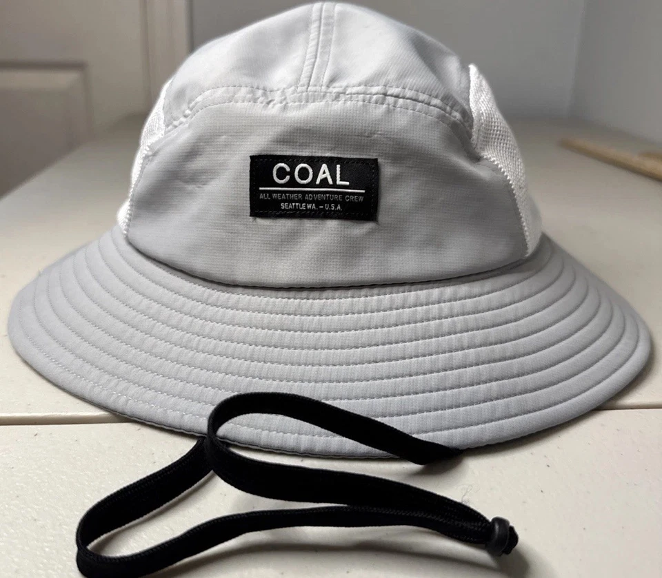 Coal Headwear Mesh/Lightweight Polyester Bucket Hat Gray Unisex Med Wide Brim - Image 1 of 4