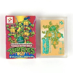 TEENAGE MUTANT NINJA TURTLES 2 Nintendo Famicom Japan Import F/S Tested