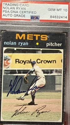 1971 Topps - Nolan Ryan   Auto Grade  10 💎.  #513. PSA/DNA - Image 1 of 4