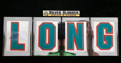 2008 Jake Long Topps Letterman Jersey Patch Auto Booklet #01/46 #ALB-JL Dolphins - Image 1 of 4