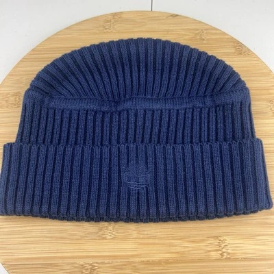 Timberland Gorro Gorra Adulto OSFM Azul Tejido Acanalado Puño Bordado Logo Foto 1 de 4
