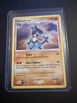 JCC Pokémon Lucario Holo Carta Rara 6/130 Diamante y Perla 2007 LP Foto 1 de 3