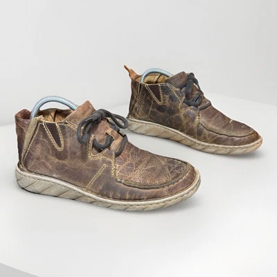 Tony Lama Hombres Talla 9 Estancia Tostado Chukka Marrón Botas Informales TLC505 Foto 1 de 4