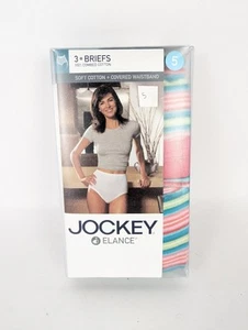 NEW 3 x Womens Sz 5 Jockey 2003 Elance Briefs Cotton Panties Underwear Vintage 5 - Picture 1 of 4