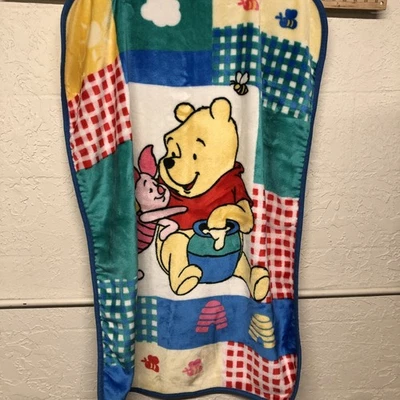 Vintage Crown Crafts Disney Winnie the Pooh Piglet Honey Pot Baby Blanket 30x45 - Image 1 of 4