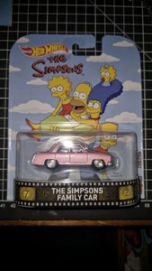 SUPER RARE HOTWHEELS RETRO ENTERTAINMENT SIMPSONS FAMILY CAR - Picture 1 of 6