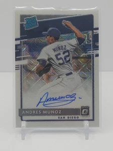 ANDRES MUNOZ 2020 DONRUSS OPTIC RATED ROOKIE WHITE MOJO PRIZM AUTOGRAPH! #26/99! - Picture 1 of 2