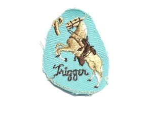 Trigger Western Cowboys Vintage bestickt galoppierend Pferd Patch - Bild 1 von 2