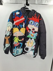 Nickelodeon Spongebob & Rug Rats Full Zip Windbreaker Jacket XXL Members Only - Picture 1 of 11