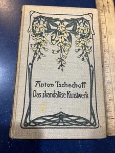 ANTON TSCHECHOFF Chekhov: Scandalous Artwork Short Stories - 1901 HC Leipzig - Picture 1 of 10