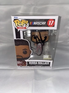 Bubba Wallace Autograph Signed Funko Pop NASCAR #17 Dr Pepper - Picture 1 of 7