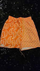 Rhude Paisley Orange Shorts  Sz S