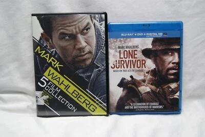mark wahlberg DVD lot pain & gain survivor fighter shooter gambler italian job - Image 1 of 4