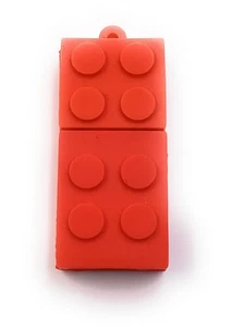 Baustein Kinder Spielzeug rot als USB Stick 8GB 16GB 32GB 64GB 2.0 / 3.0 - Picture 1 of 2