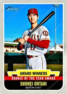 Shohei Ohtani Oro Rookie Cup Topps Tarjeta de Inversión Bateo Dodgers Jugador Más Valioso Roy Como Nuevo Foto 1 de 2