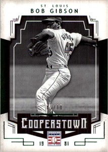 2015 Panini Cooperstown Green #13 Bob Gibson /10