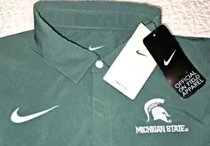 NEW NIKE, MENS SMALL, MICHIGAN STATE SPARTANS🏈SIDELINE COACH⛳️POLO, MSRP $85.00 - Picture 1 of 23