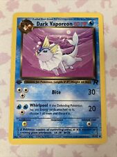 Dark Vaporeon 45/82 Pokemon TCG 1st Edition Team Rocket Non Holo MP