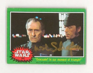 1977 Star Wars vintage card #222 signed by Leslie Schofield as Chief Bast - Picture 1 of 2