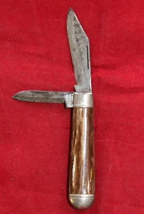 Imperial 1954 2-Blade Pocket Knife - RARE Pearl-Wood Celluloid 3" - Picture 1 of 19