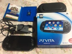 Sony PS Vita Konsole Crystal Black PCH-1100 AA01 3G/Wi-Fi Limited Edition Trödel - Bild 1 von 12