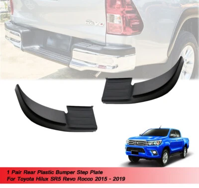 Placa de paso de parachoques trasero para Toyota Hilux SR5 Revo Rocco 2015 2016-2019  Foto 1 de 4