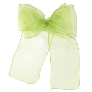 25x Sheer Organza Fabric Sashes Bow Wedding Party Decor Chair Sash Quality Bows - Picture 1 of 200
