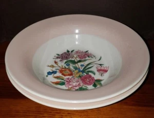 (lote de 2) LIMOGES COBURG Vela Luz Cotillón Rosa Servir Cuencos Flores - Imagen 1 de 12