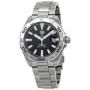 Tag Heuer Aquaracer Automatic Black Sunray Brushed Dial Men's Watch