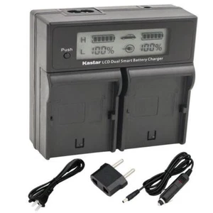 LP-E19 LCD Dual Fast Charger for Canon EOS-1D C,EOS-1D Mark III,EOS-1Ds Mark III - Picture 1 of 3