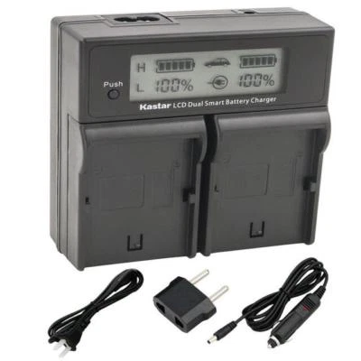 LP-E19 LCD Dual Fast Charger for Canon EOS-1D Mark IV,  EOS-1DX Mark II, Mark 2 - Image 1 of 3