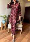 Muslim Designer Kurta Kurti Pant  Kameez Multi colour Soft Silk Fabric Print