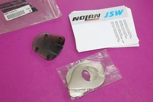 Nolan N40 Classic Helmet Owners Manual with pieces shown. Gray-ish. - Picture 1 of 1