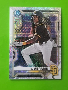 2021 Topps Bowman Chrome BCP-14 CJ Abrams Padres Mojo Refractor - Picture 1 of 2