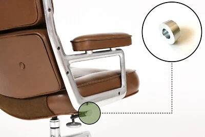 Eames Herman Miller Time Life Chair / Lounge / Aluminum Group Tilt End Cap